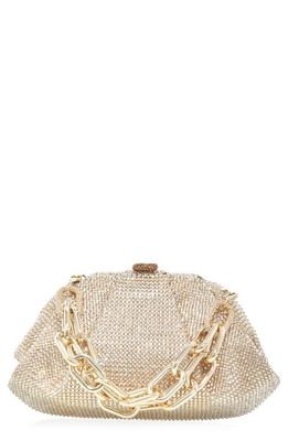 JUDITH LEIBER COUTURE Gemma Crystal Clutch in Champagne Prosecco