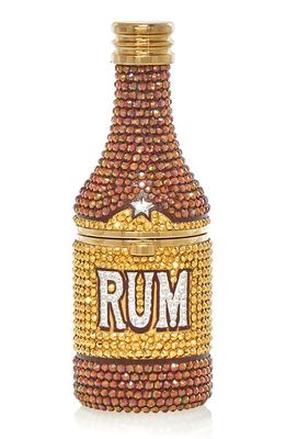 JUDITH LEIBER COUTURE Judith Leiber Rum Bottle Clutch in Champagne Aurum Multi