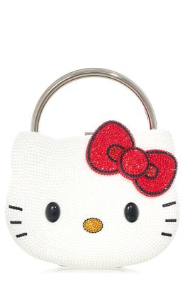 JUDITH LEIBER COUTURE x Hello Kitty Crystal Crossbody Bag in Silver Chalk Multi