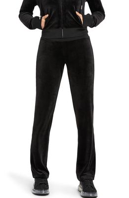 Juicy Couture Bling Velour Pants in Liquorice