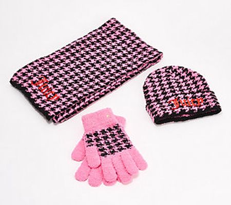 Juicy Couture Houndstooth Cold Weather Set