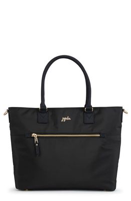 JuJuBe Recycled Polyester Diaper Tote in Black