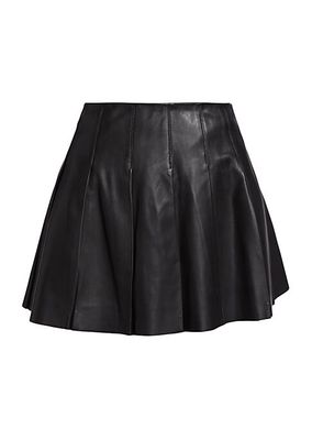 Juliana Leather Miniskirt