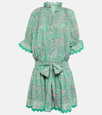 Juliet Dunn Floral cotton poplin shirt dress