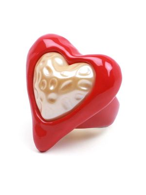 JULIETTA heart-shaped resin ring - Red