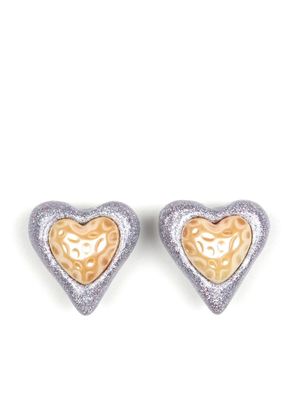 JULIETTA heart-shaped stud earrings - Silver