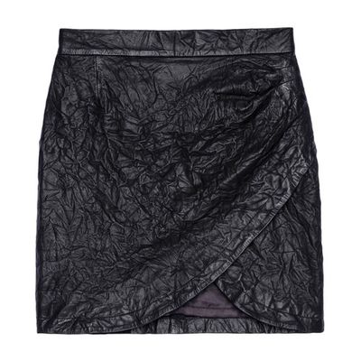 Julipe Skirt Crinkled Leather