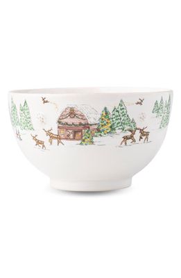 Juliska Berry & Thread North Pole Cereal/Ice Cream Bowl in White Multi