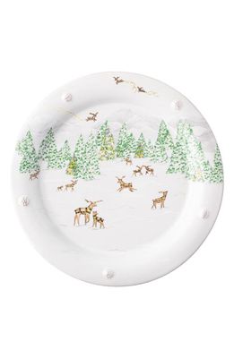 Juliska Berry & Thread North Pole Dinner Plate in White Multi