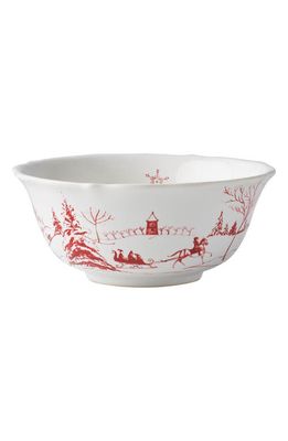 Juliska Country Estate Winter Frolic Ruby Cereal/Ice Cream Bowl