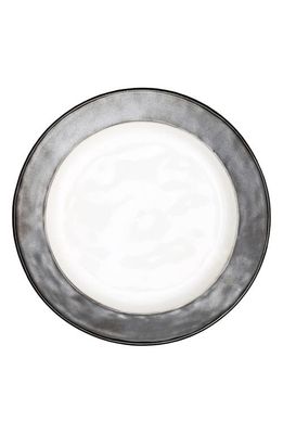 Juliska 'Emerson' Dinner Plate in Pewter/White