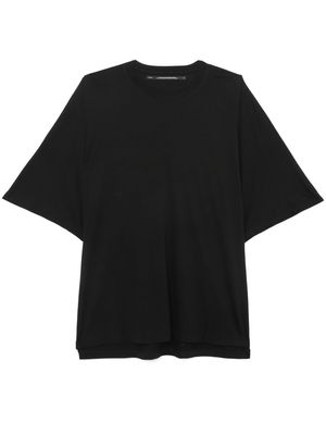 Julius abstract-pattern print cotton T-shirt - Black