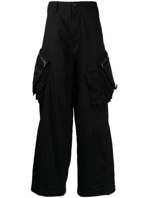 Julius baggy pocket wide-leg jeans - Black