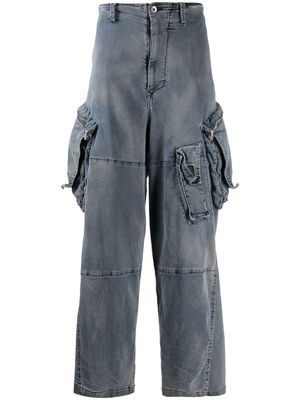 Julius baggy pocket wide-leg jeans - Blue