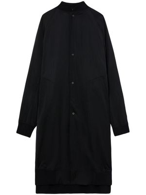 Julius baseball-collar button-up coat - Black