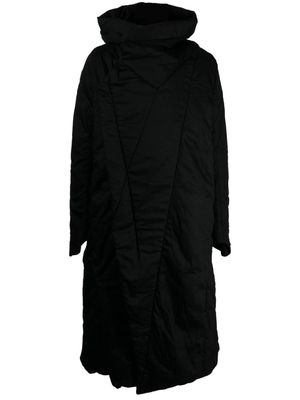 Julius bonded-seam hooded padded coat - Black