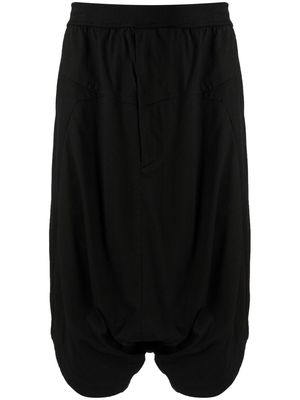 Julius cropped cotton-jersey trousers - Black
