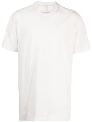 Julius cutwork detailed cotton T-shirt - Neutrals