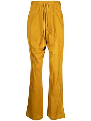 Julius drawstring-waist flared trousers - Yellow