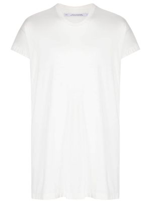 Julius drop-shoulder cotton-blend T-shirt - White