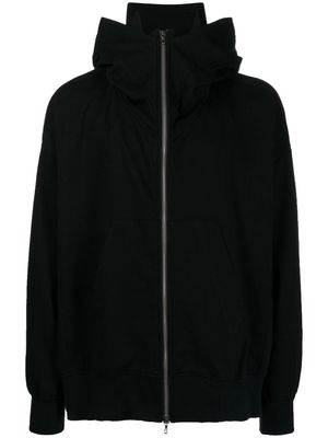 Julius Dusk zipped hoodie - Black