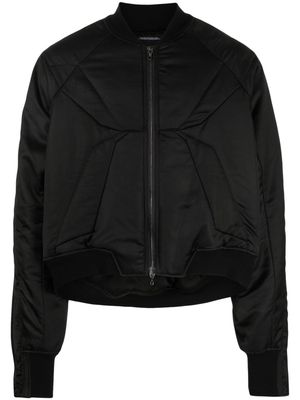 Julius exposed-seam padded bomber jacket - Black