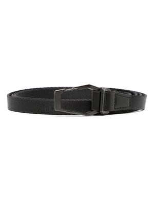 Julius logo-buckle strap belt - Black
