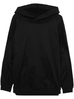 Julius long-sleeve panelled hoodie - Black