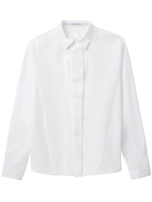 Julius long-sleeved cotton shirt - White