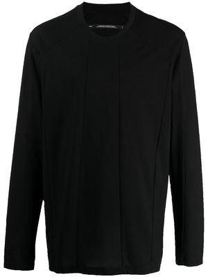 Julius long-sleeved cotton top - Black