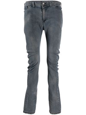 Julius mid-rise straight-leg trousers - Blue