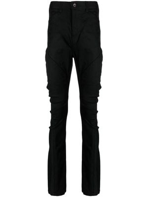 Julius seam-embellished mid-rise skinny jeans - Black