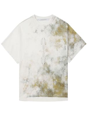 Julius tie-dye cotton T-shirt - White