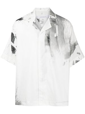 JULIUS tie-dye short-sleeve shirt - White