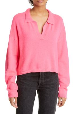 JUMPER 1234 Cashmere Polo Sweater in Pink