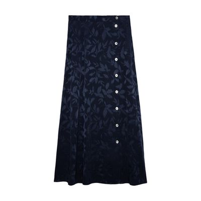 June Silk Jacquard Skirt