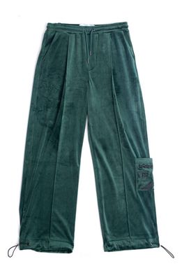 JUNGLES I Tried Velour Cargo Pants in Green
