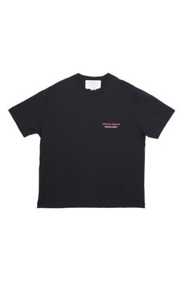 JUNGLES Spiraling Graphic T-Shirt in Black