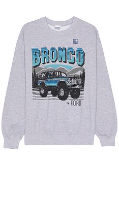 Junk Food Bronco By Ford Sweatshirt in Light Grey