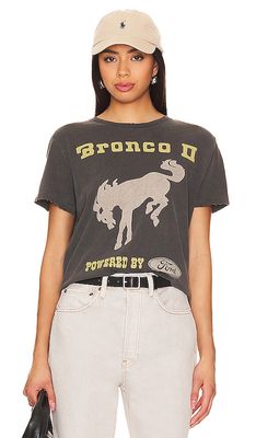 Junk Food Bronco Get Up And Go Tee in Charcoal