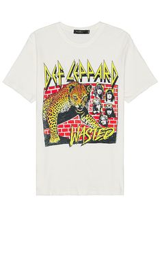 Junk Food Def Leppard Wasted Tee in White