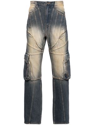 JUNTAE KIM Corset cargo jeans - Blue