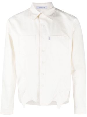 JUNTAE KIM corset-style longsleeved shirt - White