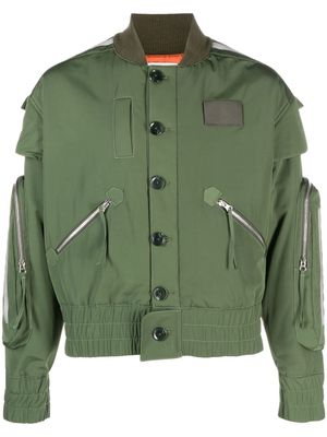 JUNTAE KIM long-sleeve button down jacket - Green