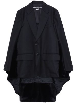 Junya Watanabe asymmetric panelled single-breasted coat - Black
