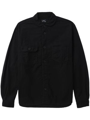 Junya Watanabe asymmetric-pocket cotton shirt - Black