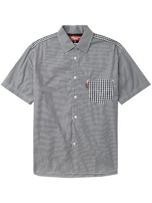 Junya Watanabe checked cotton shirt - White