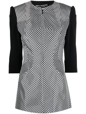 Junya Watanabe Comme des Garçons Pre-Owned 2000s checkerboard-print jacket - Black