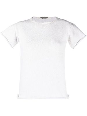 Junya Watanabe Comme des Garçons Pre-Owned 2000s knitted T-shirt - White