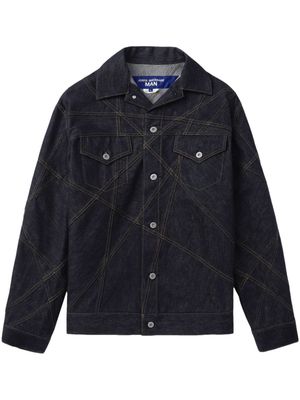 Junya Watanabe contrast-stitching denim jacket - Blue